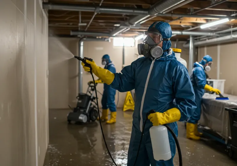 Basement Sanitization and Antimicrobial Treatment process in Vander, NC